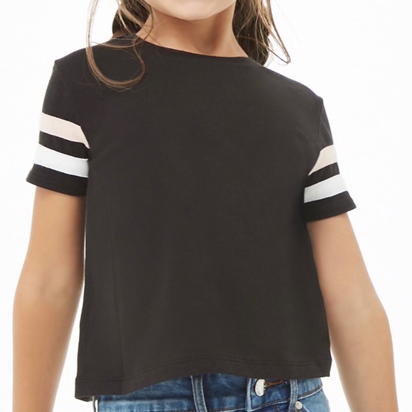 Girls Varsity Striped Tee 